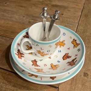 Tiffany & Co. Baby China Set alphabet bears